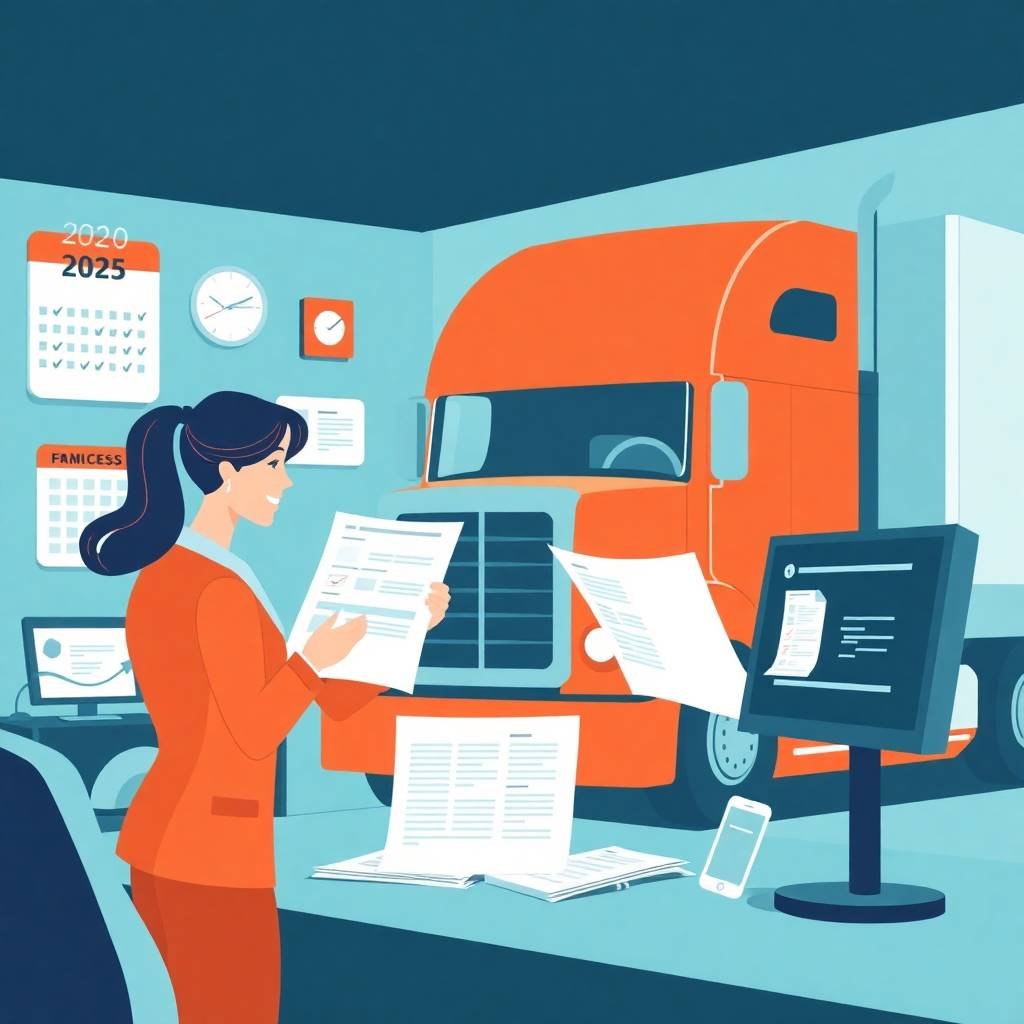 Compliance officer reviewing English proficiency requirements for CDL drivers