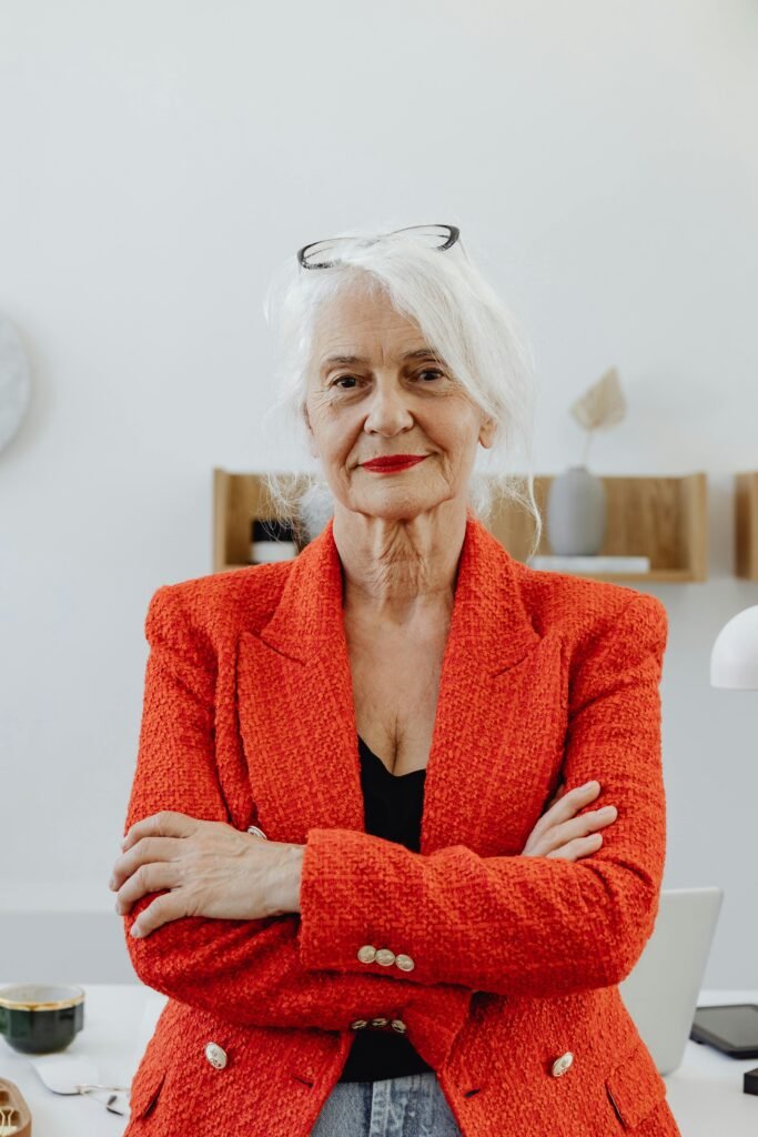 Confident businesswoman representing leadership in ai business automation services